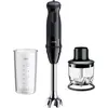 Image de Braun MQ30201MBK Série 3, Mixeur plongeant, Argent, Noir