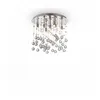 Image de Plafonnier Chrome en cristal MOONLIGHT 8 ampoules