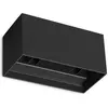 Image de Ideal lux, Éclairage d'extérieur, ATOM LED Applique murale 4x 4x25W noir IP54 blanc chaud 328676 (2100 lm, IP54)