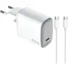 Image de Celly UPTC1USBC65WCTC (65 W, 1 portion), Chargeur USB, Blanc