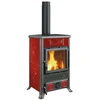Image de Poêle à Bois La Nordica 3004100 Rossella R1.16 Ceramica Bordeaux