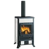 Image de Poêle à Bois La Nordica 3004101 Rossella R1.16 Ceramica Blanc