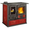 Image de Cuisinière Traditionnelle Bois La Nordica 3005800 Rosa Sx Reverse.16 Ceramica Bordeaux