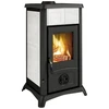 Image de Poêle à Bois La Nordica 3005101 Gemma Lean Ceramica Blanc