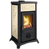 Image de Poêle à Bois La Nordica 3005102 Gemma Lean Ceramica Panna