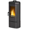 Image de Poêle à bois fonte 6.6kw noir antracite Nordica Extraflame CANDYLEAN