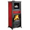 Image de Poêle à Bois La Nordica 3009900 Rossella Plus Forno.165 Ceramica Bordeaux