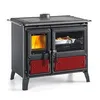 Image de Nordica extraflame Cuisinière à bois - MILLY BORDEAUX
