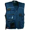 Image de Cofra, Veste de travail, Gilet Expert - Coton unisexe Noir Bleu marine (52)