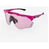 Image de Scicon, Lunettes de sport, Lunettes de vélo Aeroshade Kunken rose fluo/bleu multimirror (Rose-fluo noir mat, Bleu), Bleu, Pink