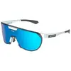Image de Scicon, Unisexe, Lunettes de sport, AEROTRAIL cykelbriller white gloss/multimirror blue (Blanc brillant, Multimirror Blue), Multicolore, Blanc, Bleu