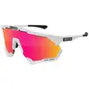 Image de Scicon, Unisexe, Lunettes de sport, aeroshade xl scnpp verre multi-reflet rouges (Blanc, Rouge), Rouge, Blanc, Multicolore