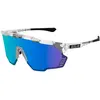 Image de Scicon, Unisexe, Lunettes de sport, Aeroshade kunken SCNPP crystal gloss (Crystal Gloss, Multimirror Blue), Bleu