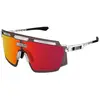 Image de Scicon, Lunettes de sport, Aerowatt solbriller Crystal/multimirror rød (multimirror blå), Rouge, Multicolore