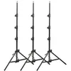 Image de Manfrotto 3-Pack Blk Alu Ac Mini Compact (211 cm, 4 kg), Trépied d'éclairage, Noir