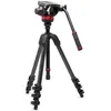 Image de Trépied vidéo en carbone avec rotule fluide à base plate type 502 - MVK502055CXPROV
