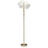 Image de Lampadaire avec structure tissée et sphères en verre dépoli Glamy 4