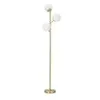 Image de Mauro Ferretti - Lampadaire en métal doré 3 abat-jour Glamy 36 x 190 cm
