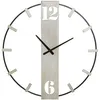Image de Horloge en métal Silvery 61 x 4.5 x 63 cm
