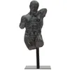 Image de Buste sculpture homme en résine noire Ercole