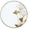 Image de Mauro Ferretti - Miroir avec fleurs en métal 75 x 3.5 x 72 cm