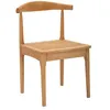 Image de Ensemble de 2 chaises de cuisine en bois avec assise en rotin tressé Japan