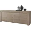 Image de Buffet - FAENZA - 4 portes - Chene clair - 210 x 42 x 81 cm