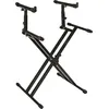 Image de Quiklok QL742 Stand Clavier X Double Pro Deux Niveaux