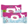 Image de Lingettes au talc Inodorina pour chiens et chats 3x40pcs
