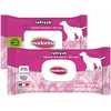 Image de Lingettes à l'aloe vera Inodorina pour chiens et chats 40 pcs