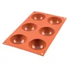 Image de SF 002 HALF SPHERES - MOULE SILICONE D7/H3.5CM - Silikomart - Orange - Silicone