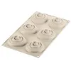 Image de Moule 6 tartelettes twist - Silikomart - Beige - Silicone