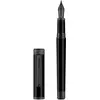 Image de Montegrappa, Stylo, Iszei24c mg Stylo Plume, Zero Ruthen Ultra Black, Plume 14k F