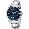 Image de Maserati, Montre, Successo, Argent, Turquoise, (Horloge analogique, 44 mm)