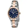 Image de Montre Femme Maserati Competizione Accents Cristal Bicolore Acier Inoxydable Cadran Bleu Quartz R8853100507 100M bleu