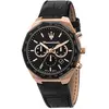 Image de Montre Chronographe Maserati Stile Cadran Noir Mat Quartz R8871642001 100M Montre Homme noir