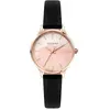 Image de Oui & Me Bichette Cadran Rose Bracelet Cuir Quartz ME010275 Montre Femme blanc/rose