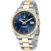 Image de Montre Homme Maserati Competizione Bicolore Acier Inoxydable Cadran Bleu Quartz R8853100027 100M noir