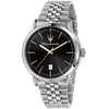 Image de Montre Homme Maserati Epoca Acier Inoxydable Cadran Noir Quartz R8853118024 100M noir
