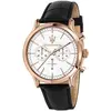 Image de Maserati Epoca Cuir Blanc Noir Chronographe à Quartz Homme R8871618016 blanc