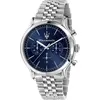 Image de Maserati Epoca Bleu Argent Acier Inoxydable Chronographe à Quartz Homme R8873618024 bleu