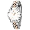 Image de Montre pour femme Maserati Epoca Bicolore Acier Inoxydable Cadran Blanc Quartz R8853118520 100M blanc