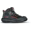Image de U-Power, Chaussures de travail, Botte de sécurité Teak taille 41 noir/rouge S3 SRC ESD EN ISO 20345 cuir lisse (S3, 41)