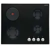 Image de Airlux AV647HBK - Table de cuisson gaz et électrique - 4 plaques de cuisson - Niche - largeur : 55 cm - profondeur : 47 cm - verre noir