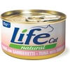 Image de 6x85g Life Cat Natural adulte thon avec crevettes nourriture humide pour chat