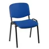 Image de Chaise de conférence éco bleu - pieds noir - lot de 4 - bleu - nc