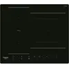 Image de Table de cuisson induction - HOTPOINT - 3 zones - Zones modulables - L 59 x P 51 cm - HB2760BNE - 7200W total - Noir