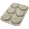 Image de Silikomart Burger Bread Silicone Mould N.6 Hamburger, Moule à gâteau, Beige