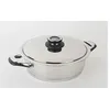 Image de Warmcook - Sauteuse cuisson basse température 28 cm 5,5 L + couvercle Ecovitam Inox 18/10