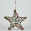 Image de Décorations de noël Bizzotto  PENDAGLIO RATTAN STELLA GHIACCIATO L P21837105